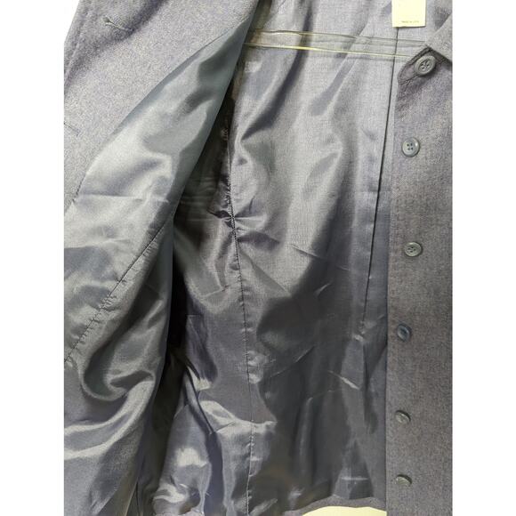 Vintage 90s Pendleton Wool Blazer Jacket Purple Cropped Minimalist Fully Lined - Picture 6 of 9